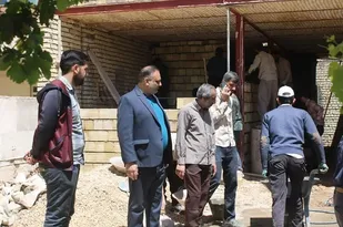 ساخت و بازسازی منزل مسکونی جهادی توسط رزمندگان و بسیجیان جهادی گردان