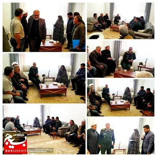 دیدار فرمانده سپاه حضرت سیدالشهداء (ع)  با خانواده شهید &laquo;  ملاجعفری&raquo;