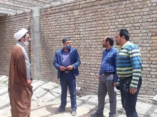 بازدیدرئیس کمیته امداد امام خمینی (ره) شاهرود از ساخت مسکن محرومین در شهرک شهید بهشتی
