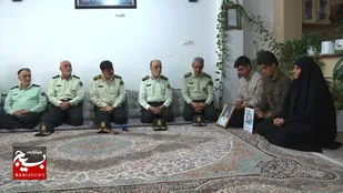 دیدار سردار رادان با خانواده شهید محمدرضا جمالی&zwnj;