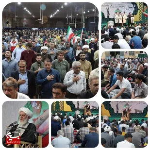 امام جمعه موقت کلانشهر اهواز در جمع غیور مردان و شیر زنان شهرستان ایذه