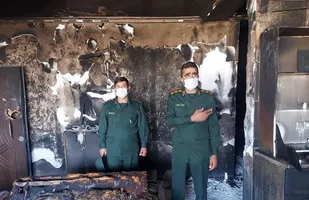 عزم جهادی  بسیج سازندگی بندرعباس  برای   کمک به  مسکن حادثه دیده براثرآتش سوزی در شهرک پیامبر اعظم(ص