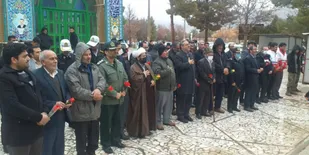 قبور مطهر و منور شهیدان کوهبنان گلباران شد.