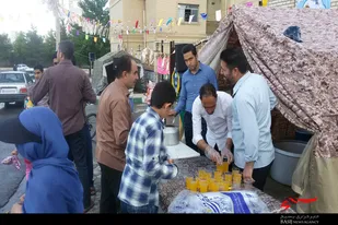 برپایی ایستگاه صلواتی به&zwnj;مناسبت نیمه&zwnj;شعبان در ملایر