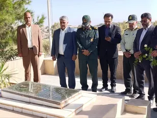 آغاز برنامه های هفته دولت در شهرستان خوسف با تجدید میثاق با شهدا