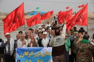 تجدید پیمان با شهدا در شلمچه