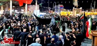 بندر ماهشهر یکپارچه عزا و عشق حسینی شد