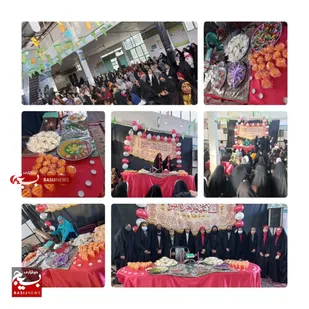 جشن میلاد حضرت زهرا(س)باحضور بسیجیان در مسجد چهارده معصوم  بخش باغین