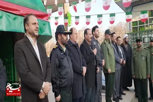غبارروبی و عطرافشانی گلزار مطهر شهدای شهر بهار به مناسبت دهه فجر