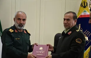 دیدار نوروزی فرمانده انتظامی کردستان با فرمانده سپاه بیت&zwnj;المقدس