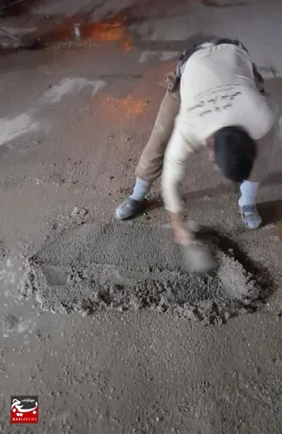 سرو سامان دادن به خیابان های آبادان در اردوی جهادگران