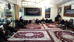 مراسم سوگواری شهادت امام جعفر صادق(ع) دردفتر حضرت آیت الله العظمی حکیم