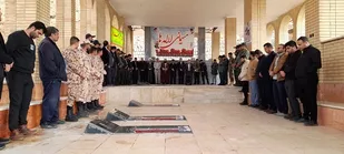 آیین غبارویی گلزار شهداء و تجدید میثاق با شهدا در شهرستان کوهرنگ
