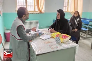 برگزاری اردوی جهادی بسیج جامعه پزشکی و هلال احمر بهار در در روستای رسول آباد