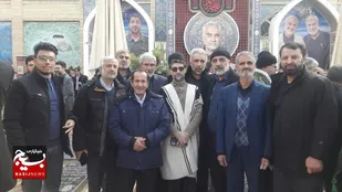 مداحان و شاعران آیینی بام ایران در مراسم سالگرد سردار دلها