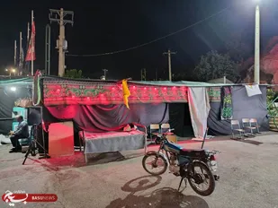 برپایی موکب هیئت رهروان شهدای گمنام در شهرستان دزپارت