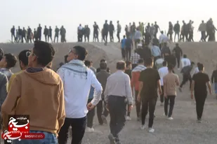 بازدید کاروان راهیان نور شهرستان دیّر از منطقه عملیاتی نهر خَیّن