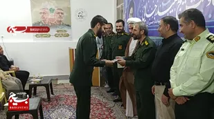 مراسم تکریم و معارفه فرمانده حوزه مقاومت بسیج پنج شهید رجایی برگزار شد