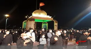 سوگواری شب عاشورا در تپه نورالشهدا شهرکرد