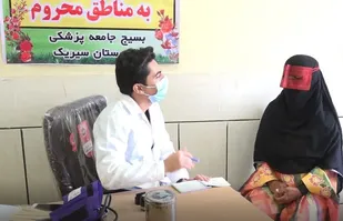 مردم روستای جیفری سیریک ویزیت و درمان رایگان شدند