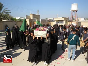 مدرسه دخترانه حضرت خدیجه کبری روستای جائینک میزبان شهید گمنام شد