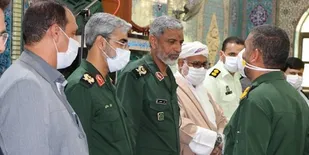 مراسم تکریم و معارفه فرمانده ناحیه مقاومت بسیج سپاه بندرلنگه برگزارشد