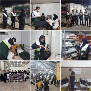 برگزاری اردوی جهادی 8 روزه بسیج جامعه پزشکی شهرستان دزفول در مرز شلمچه و شهر کربلا