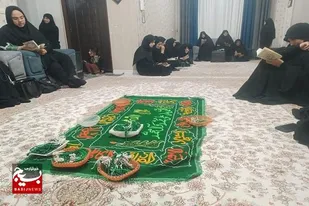 سفره صلوات اربعین با عطر عاشورا برپا شد