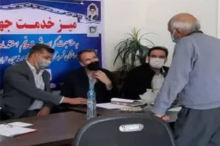 میز خدمت جهادی به مناسبت روز مهندس به همت بسیج مهندسین عمران و معماری کازرون