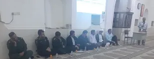 برگزاری میز خدمت مسئولان قضایی، نظامی و انتظامی در مسجد جامع روستای کشار بالا