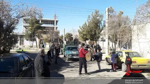 برگزاری مراسم عزاداری و دسته سینه زنی ایام فاطمیه در شاهرود