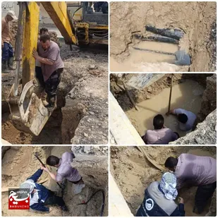 پایان عملیات اصلاح شبکه آب در بلوار ولایت شهر چمران بندر ماهشهر