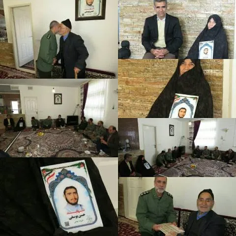 دیدار جانشین سپاه روح الله استان مرکزی با خانواده شهدای شهر خنجین فراهان