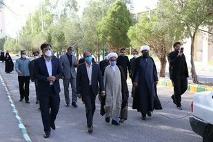 آیین برافراشتن بودن پرچم عزای اباعبدالله الحسین در دانشگاه آزاد واحد زاهدان