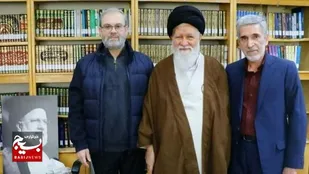 دیدار سید عبدالله صفی&zwnj;الدین با آیت&zwnj;الله علم&zwnj;الهدی
