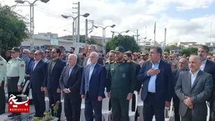 آیین معنوی عطر&zwnj;افشانی و تجدید میثاق با شهدا در گلزار مطهر شهدای شهرستان ساری برگزار شد
