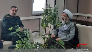 دیدار فرمانده سپاه رفسنجان با رئیس دادگستری ودادستان شهرستان رفسنجان