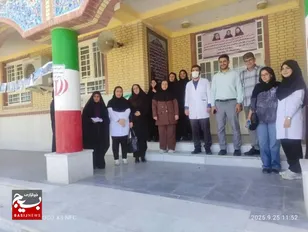 اردوی جهادی پزشکی در روستای حاجی آباد شهرستان مهر