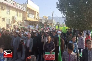 خروش مردم  تنگستان در چهل وچهارمین فجر انقلاب اسلامی
