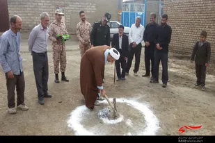 کلنگ&zwnj;زنی پایگاه بسیج خواهران روستای کسب