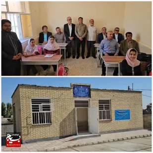 آئین افتتاح مدرسه ای  در بخش  زیدون شهرستان بهبهان