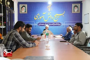 بازدید مسئول نمایندگی ولی فقیه در سپاه انصارالحسین(ع) از بسیج دانش&zwnj;آموزی استان همدان