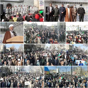 راهپیمایی عظیم ۲۲ بهمن در پیشوا /حضور پر شور مردم پیشوا در جشن 44 سالگی انقلاب اسلامی