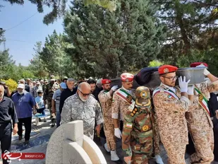 تشییع پیکر جانباز آزاده سید عباس ایزدپناه/ وداع باشکوه قزوین با اسطوره صبر و مقاومت