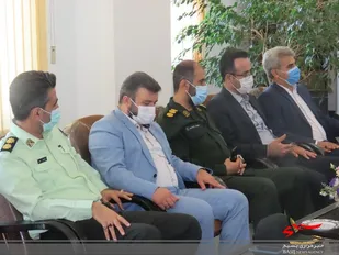 دیدار فرمانده سپاه عباس آباد با رئیس دادگستری