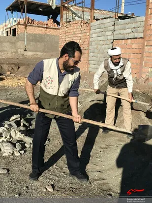 ساخت مسجد حضرت رقیه (س) با همت دانشجویان و طلاب جهادگر در بیرجند