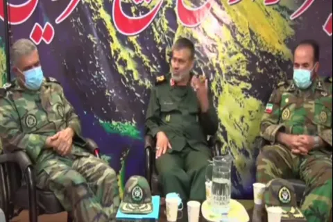 گفتگوی صمیمانه با فرماندهان نظامی ارشد استان قزوین