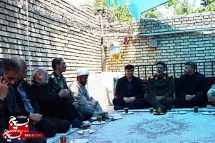 &nbsp;ادای احترام به شهید مظلوم حملات صهیونیستی در شیروان