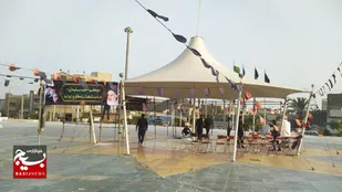 موکب حضرت زینب جامعه کار و تولید میزبان جاماندگان اربعین زاهدان &nbsp;