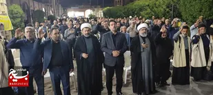 برگزاری دومین آیین بدرقه کاروان عزاداران رهبر شهید انقلاب از شهرستان لالی